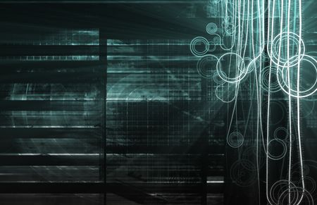 Blue Global Business System Data as Backgroundの写真素材