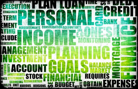 Personal Income Spending Tax Check List Abstractの写真素材