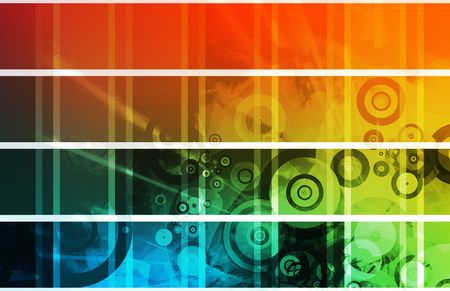 Colorful and Cool Website Design Elements Clip Artの写真素材