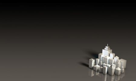 City Tourism 3d Background With Space for Textの写真素材