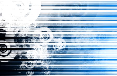 Blue Futuristic Technology Background as a Artの写真素材