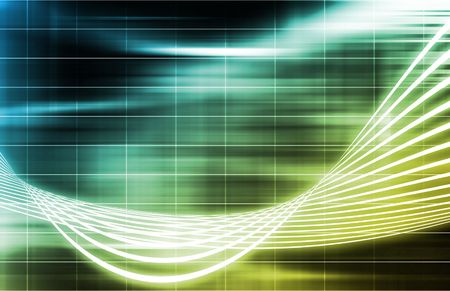 A Futuristic Technology Background With Wild Linesの写真素材