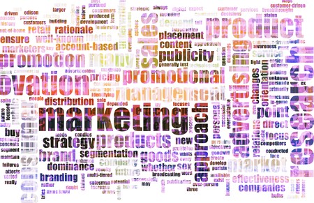 Marketing Terminology as a Abstract Backgroundの写真素材
