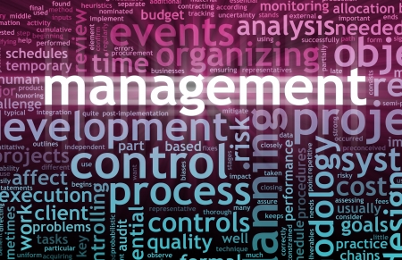 Management Concept in the Office Work Placeの写真素材