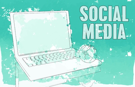 Social Media Interaction Technology on the Web の写真素材