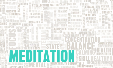 Meditation for Balance and Inner Peace as Artの写真素材