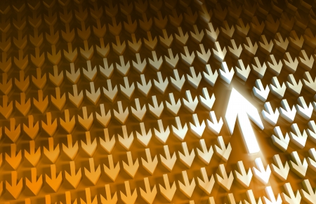 Management Leadership Leading the Way with Arrowsの写真素材