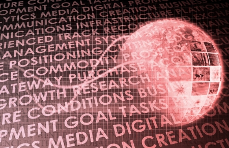 Business Technology Background With World Map Artの写真素材