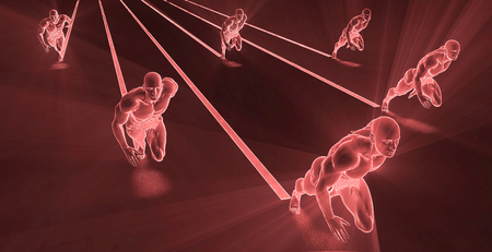 Well Coordinated or Managed Team Working Togetherの写真素材