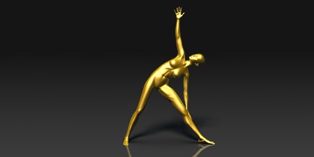 Yoga Pose, the Full Sun Salutation Basic Poses Guideの写真素材