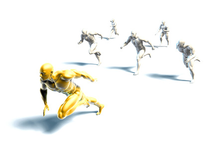 Fitness Training Program as a Art Conceptの写真素材