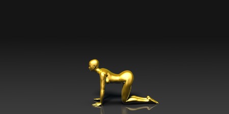 Yoga Pose, the Table Basic Poses Guideの写真素材