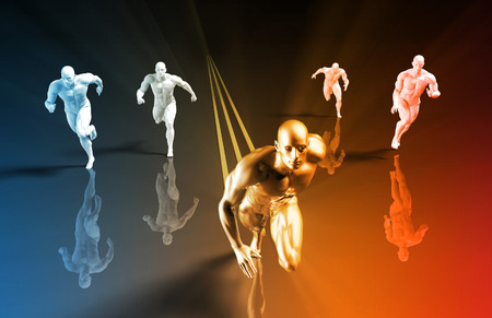 Fitness Training Program as a Art Conceptの写真素材