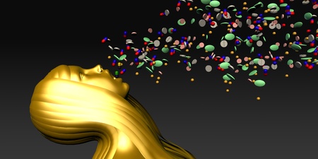 Overload on Supplements and Pills for a Cureの写真素材