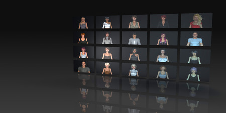 Crowdsourcing Network for Crowdfunding of Users as Conceptの写真素材