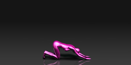 Yoga Class, the Child Basic Pose Stanceの写真素材