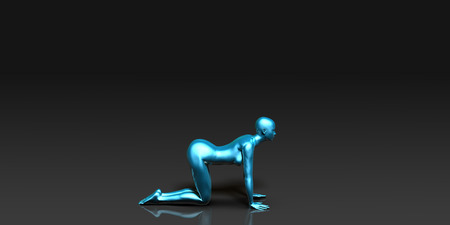 Yoga Class, the Table Basic Pose Stanceの写真素材