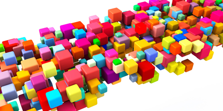 Colorful Geometric Abstract Background as Fun Themeの写真素材