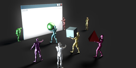 Website Project Development with Experienced Team Setting Up Siteの写真素材