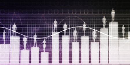 People Management Challenges and Analysis Abstract Backgroundの写真素材