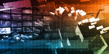 Social Media Concept as a Abstract Backgroundの写真素材