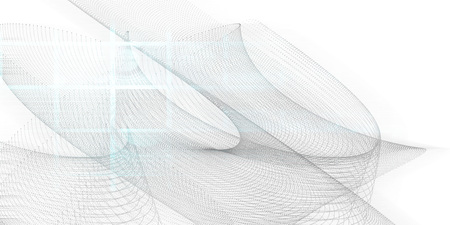 Geometric Background with Bezier Lines Curving as Artの写真素材