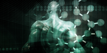 Science Analytics and Medical Concept for Grid Dataの写真素材