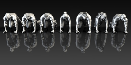 Management Solution Abstract as a Business Concept Artの写真素材