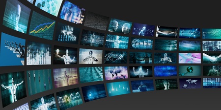 Technology Network System Connection for Entertainment Concept
