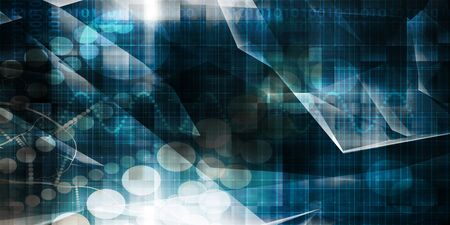 Technology Abstract Background as a Futuristic Conceptの写真素材
