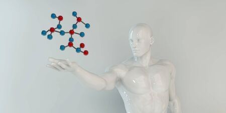 Abstract Molecules Medical Background as a Science Conceptの写真素材