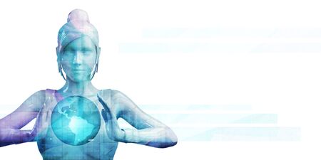 Global Business Development Analytics Abstract Background Artの写真素材