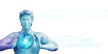 Digital Global Technology Concept Abstract Backgroundの写真素材