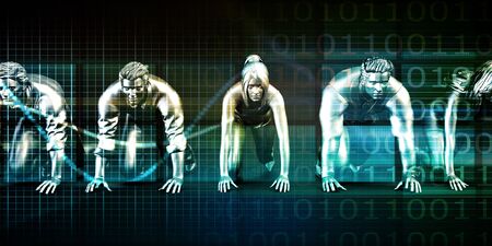 Project Management Business Solutions as an Abstract Backgroundの写真素材