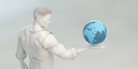International Company Presence and Global Accessの写真素材