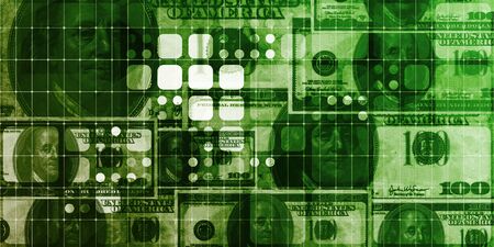 Abstract Textured Backdrop with Many Hundred Dollar Billsの写真素材