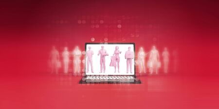 Gig Economy Workers Joining the Online Workforceの写真素材