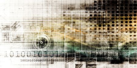 Information Security and Worldwide Data Protection on Whiteの写真素材