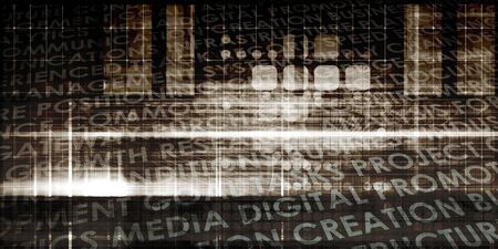 Business Process Improvement as a Art Abstractの写真素材