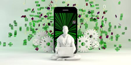 Successful Entrepreneur as a Creative Talent Business Conceptの写真素材