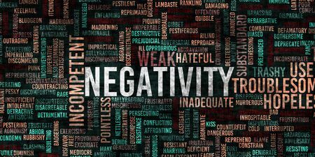 Negativity and Negative Mindset as an Abstract Backgroundの写真素材