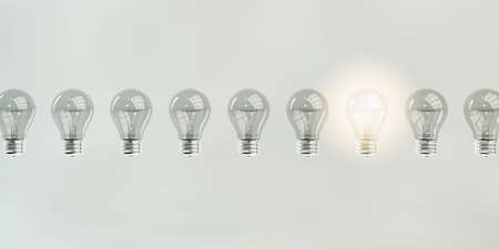 Creativity Concept With Unique Light Bulb Creative Concept