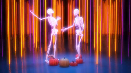 Disco Nightclub Halloween Background Dance Conceptの写真素材