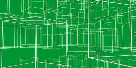 Futuristic Data Networkの写真素材