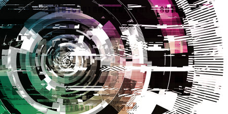 Digitization as a Modern Technology Transformation Conceptの写真素材