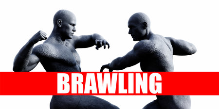 Brawling Class Combat Fighting Sports Backgroundの写真素材