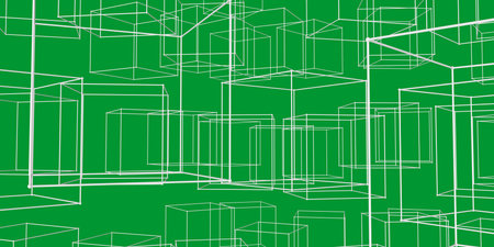 Global Technology Network As A Futuristic Abstract Backgroundの写真素材