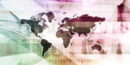 Worldwide Marketing Platform for Advertizing Industry Conceptの写真素材
