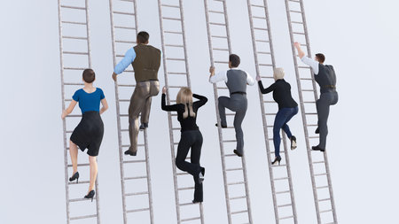 Career Development Successful and Celebratingの写真素材