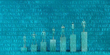 Binary Stream of Information Technology Communication Artの写真素材